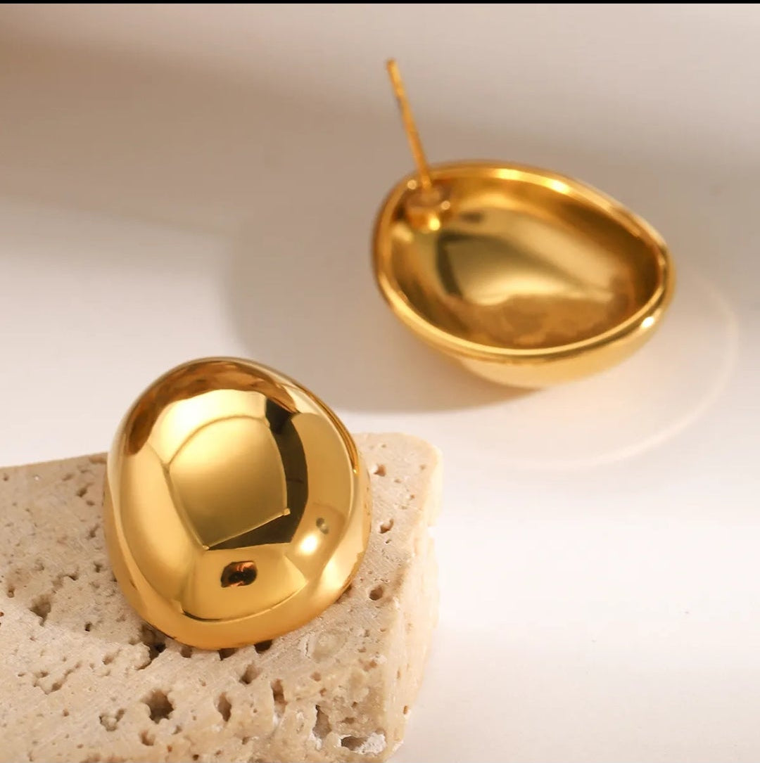 Bold Oval Earrings