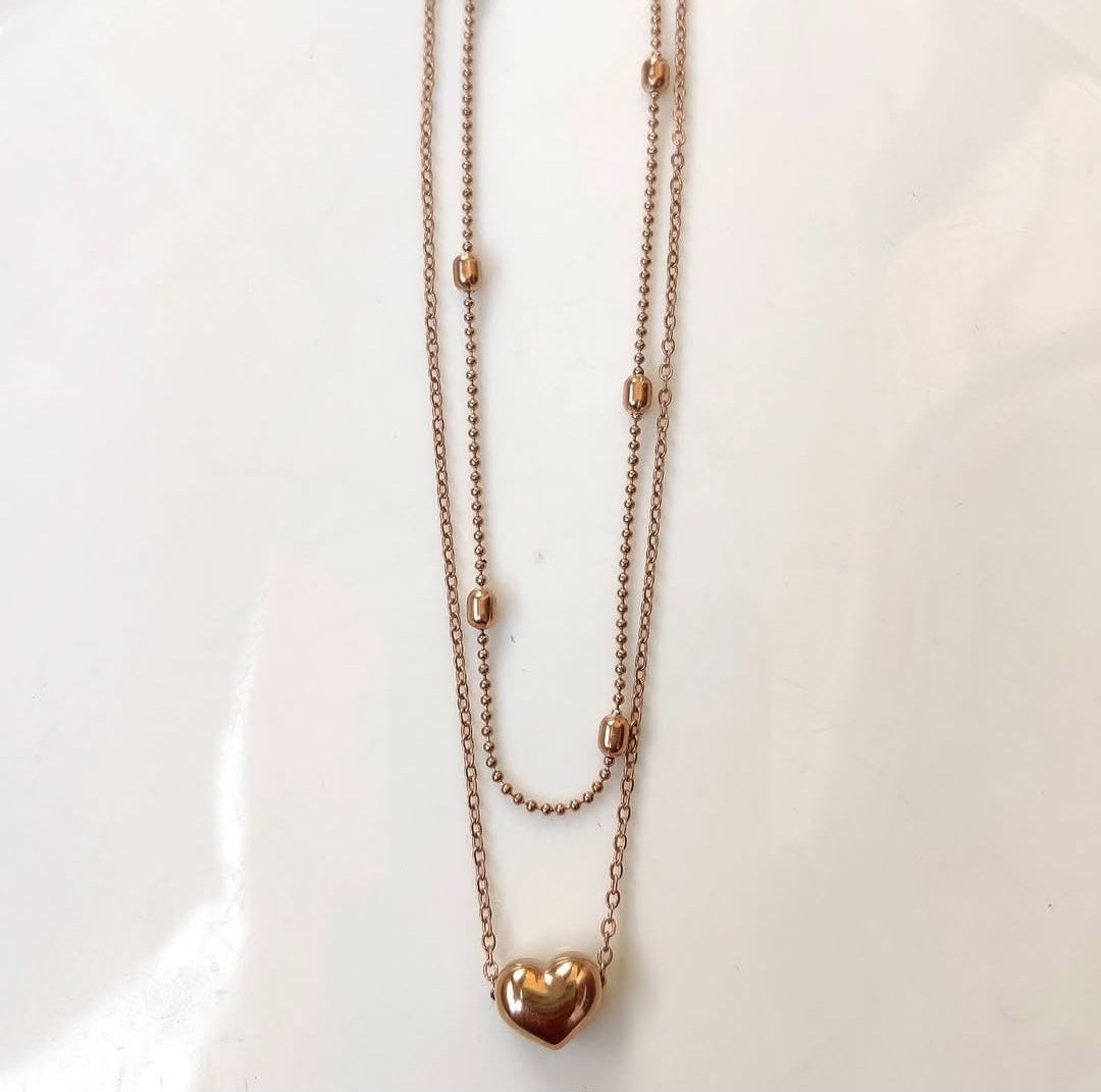 Heart layer Necklace