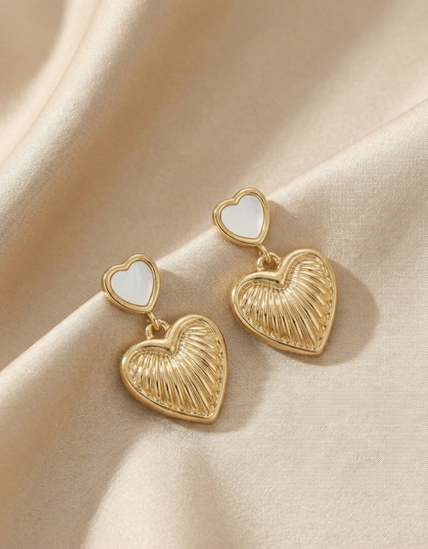 Heart Beam Earrings