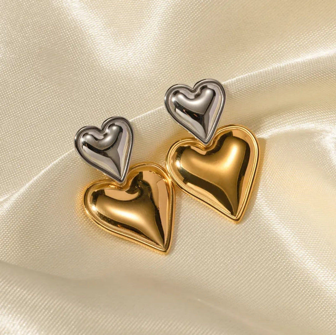 Heart Of Gold Earring
