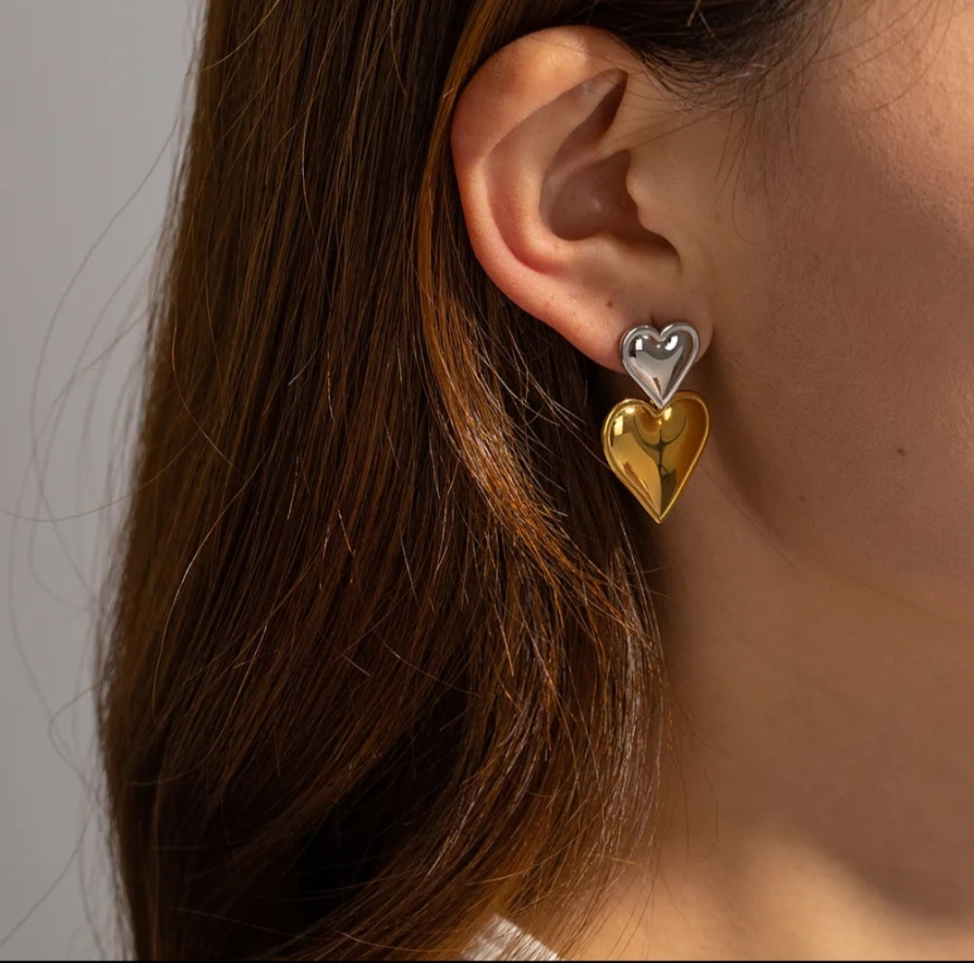 Heart Of Gold Earring