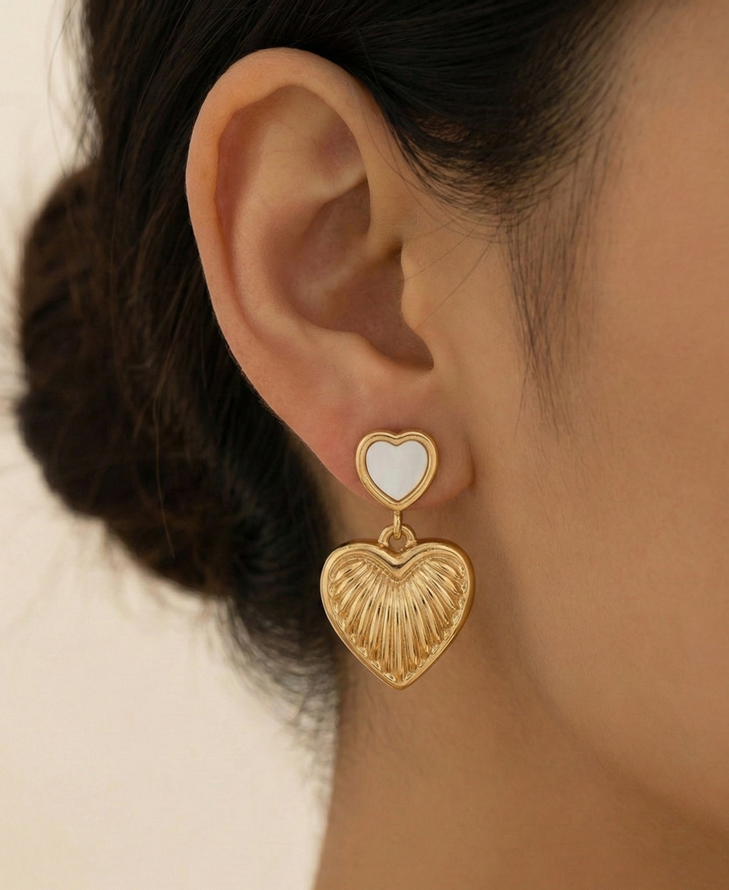Heart Beam Earrings