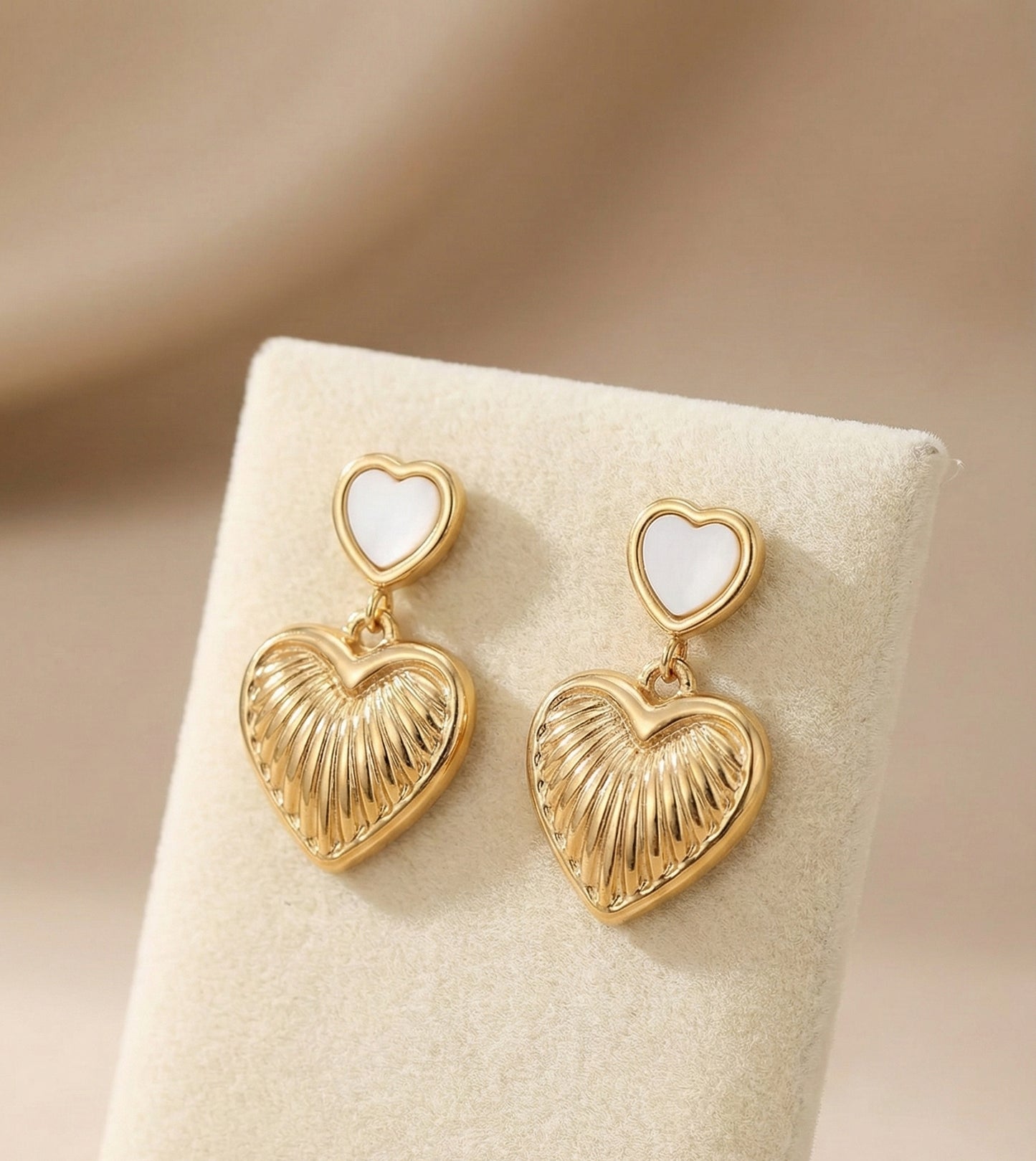 Heart Beam Earrings