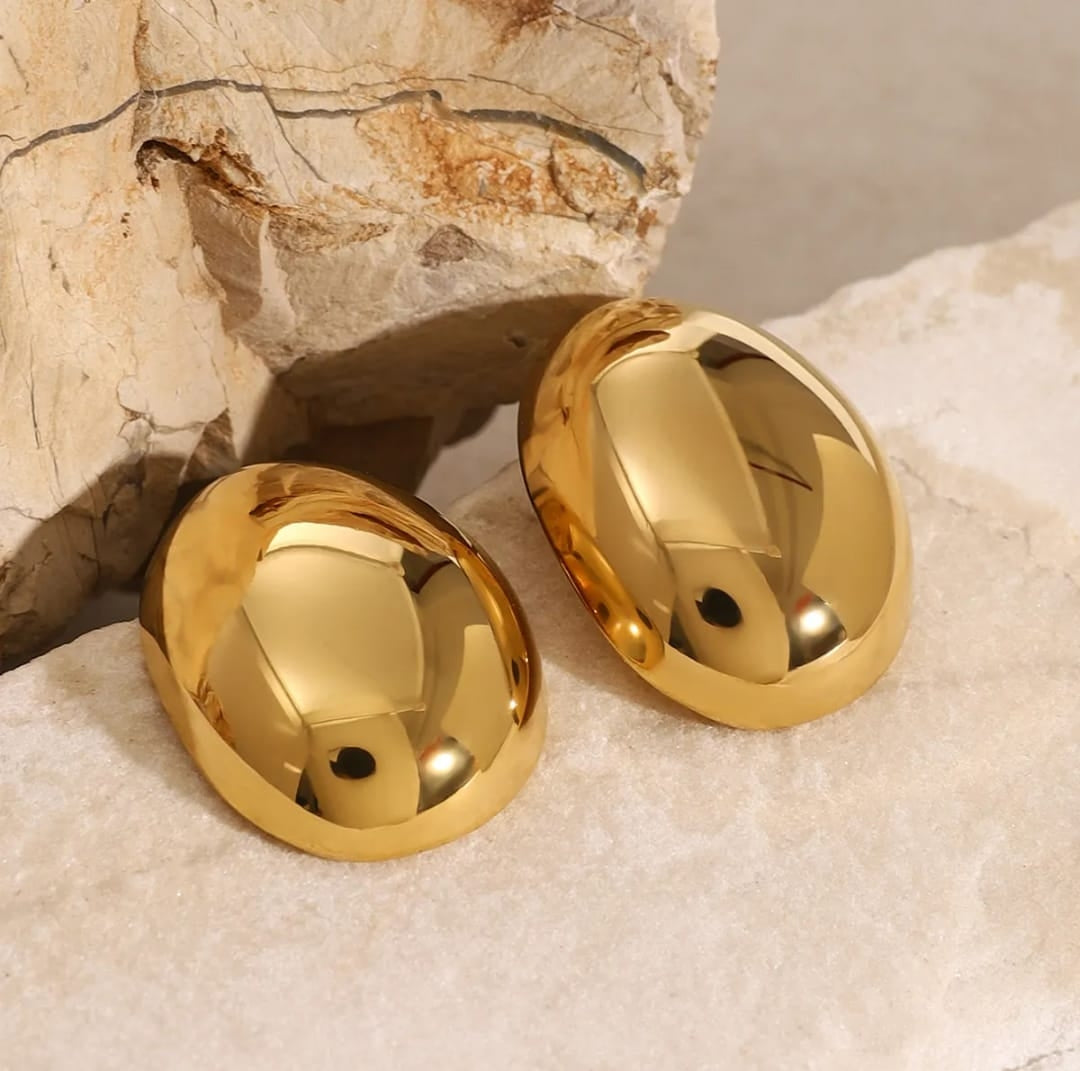 Bold Oval Earrings