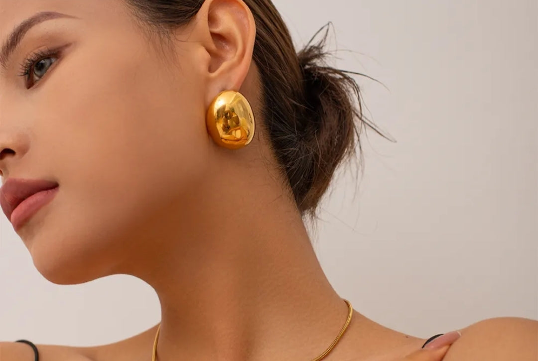 Bold Oval Earrings