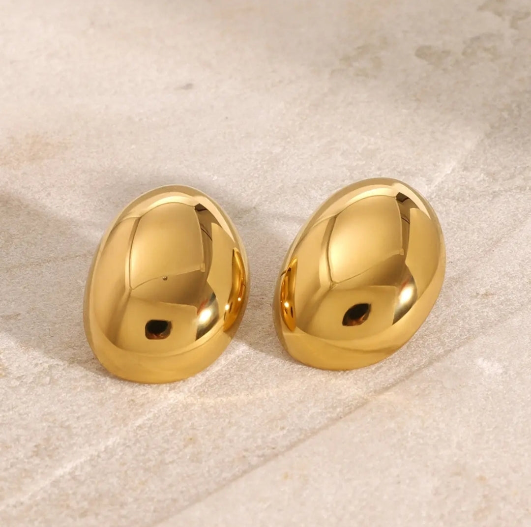 Bold Oval Earrings