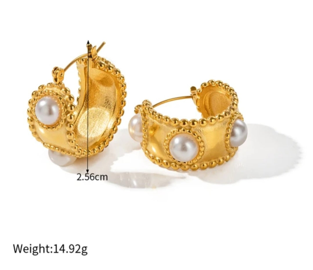 Basket Pearl Hoops