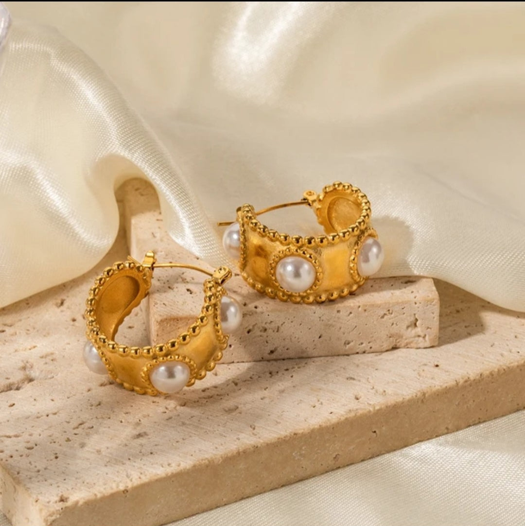 Basket Pearl Hoops