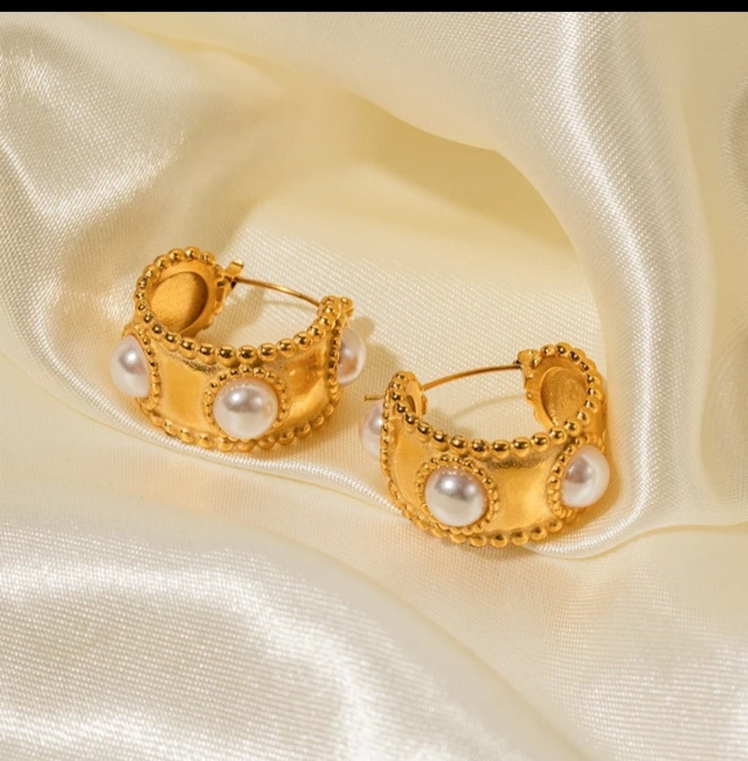 Basket Pearl Hoops