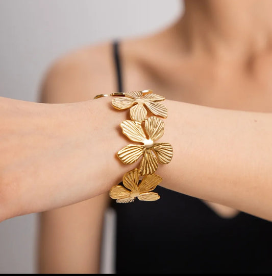 Golden Flower Bracelet