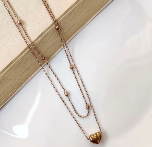 Heart layer Necklace