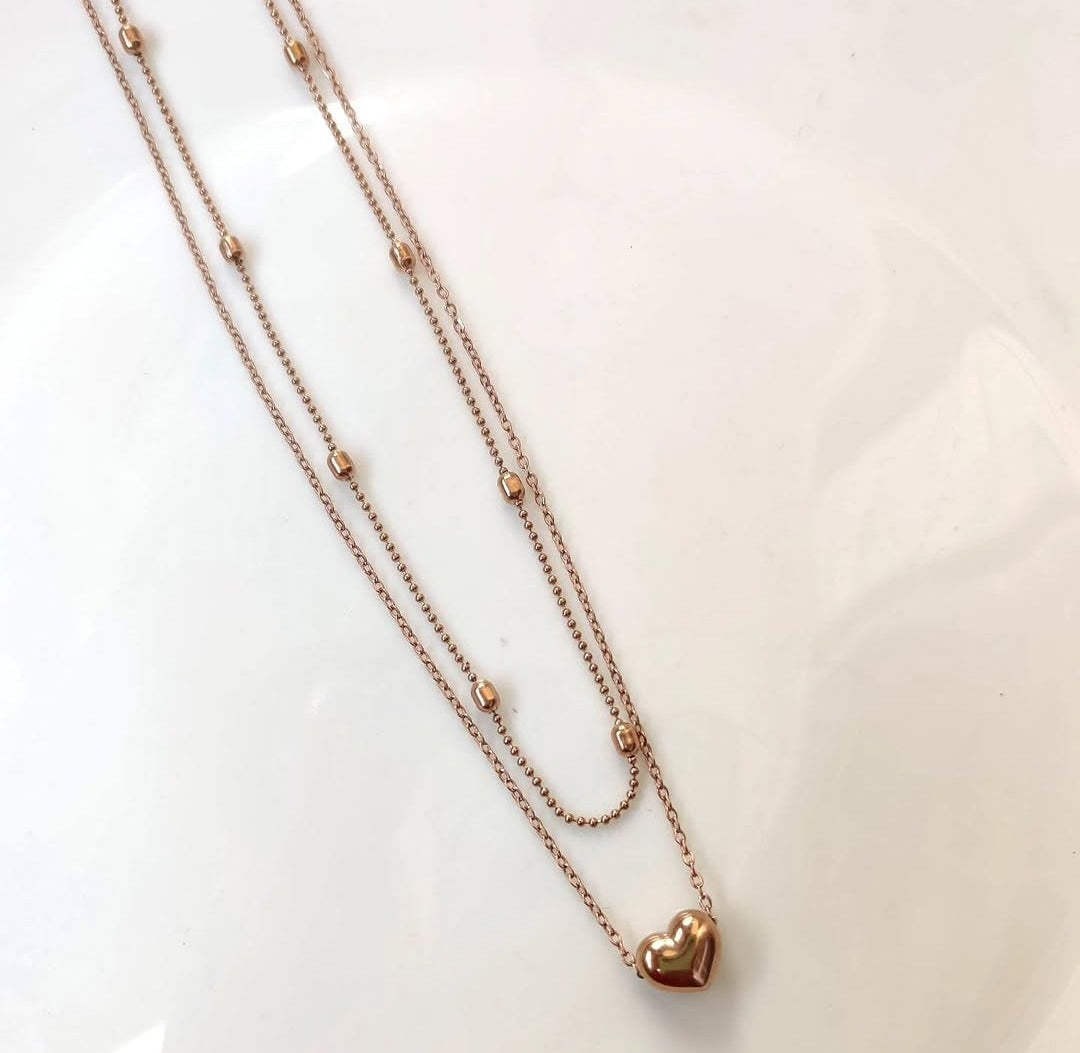 Heart layer Necklace