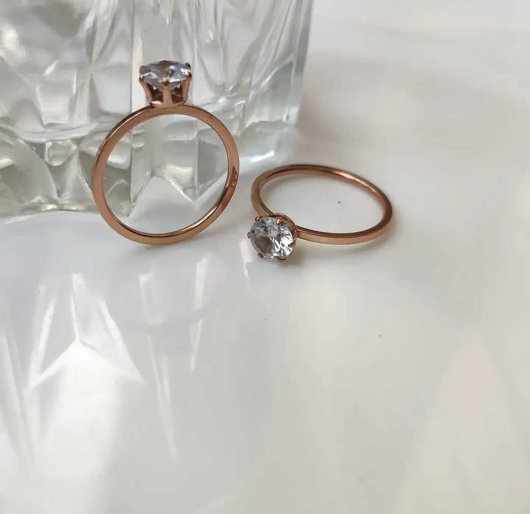 Solitaire Minimal Ring