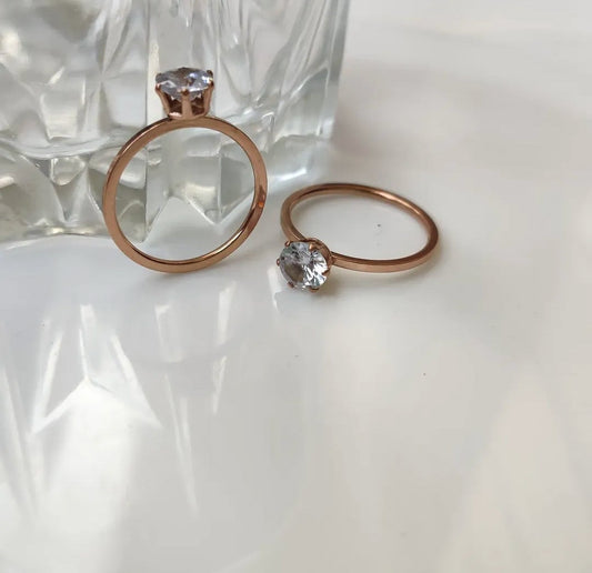 Solitaire Minimal Ring