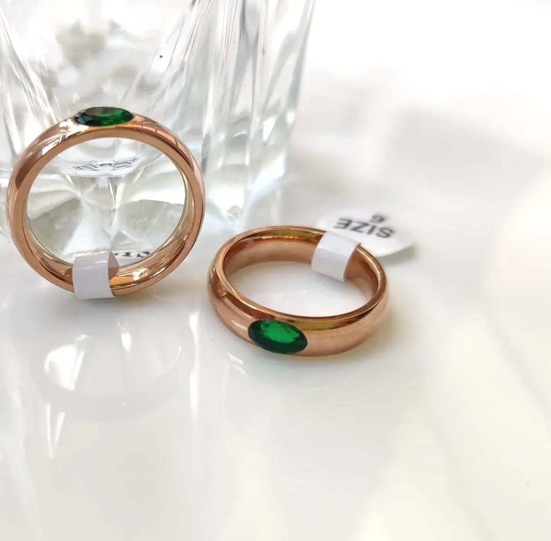 Green Stone Ring