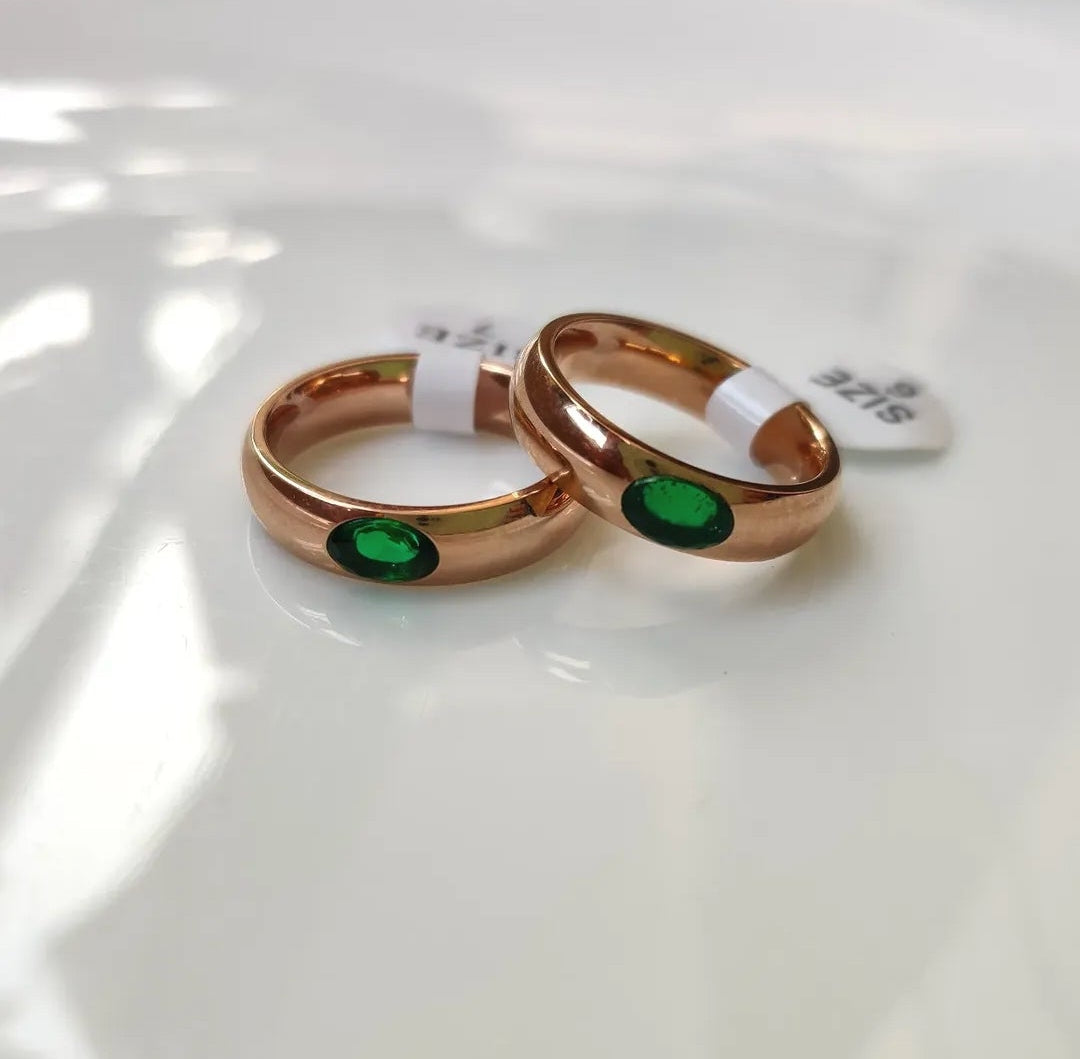 Green Stone Ring